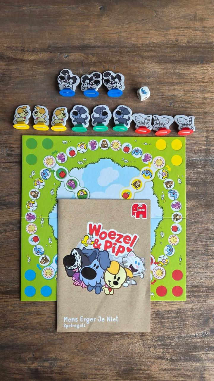 🎈Woezel & Pip spel 'Mens erger je niet', junior editie.