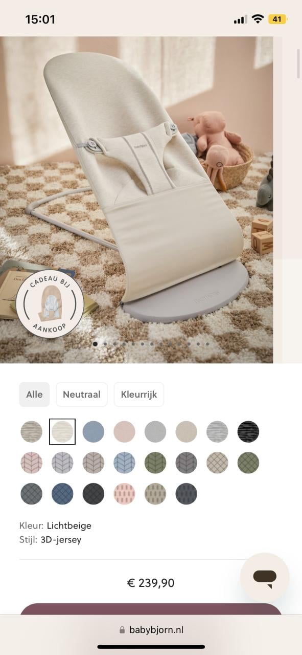 Wipstoel Baby Björn