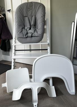 Stokke Tripp Trapp stoel met newbornset en babysit,tray