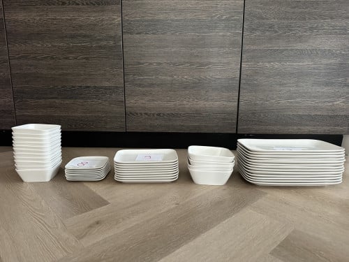 Servies “vierkant”
