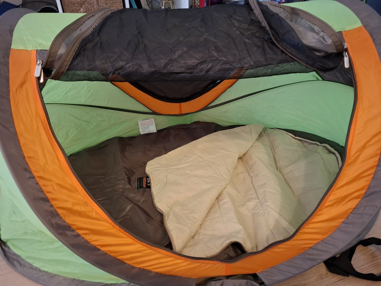 Deryan Travel Cot Peuter Luxe – Groen