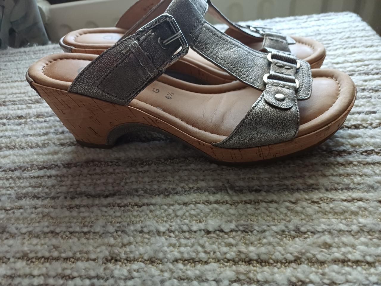 Gabor slippers zilver maat 40 zgan