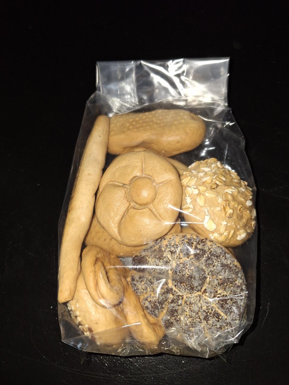 Decoratie " gebak", mini broodjes