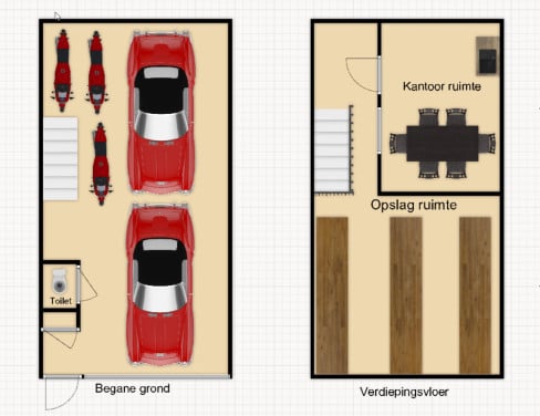 Mooie loods (+-88m2) met hoge roldeur te huur in Vlissingen!