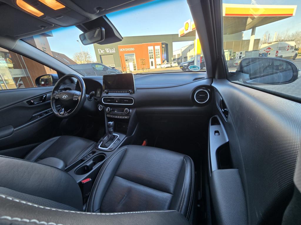 Hyundai Kona 1.6 gdi hev premium | lederen bekleding | stoel/stuur verwarmi