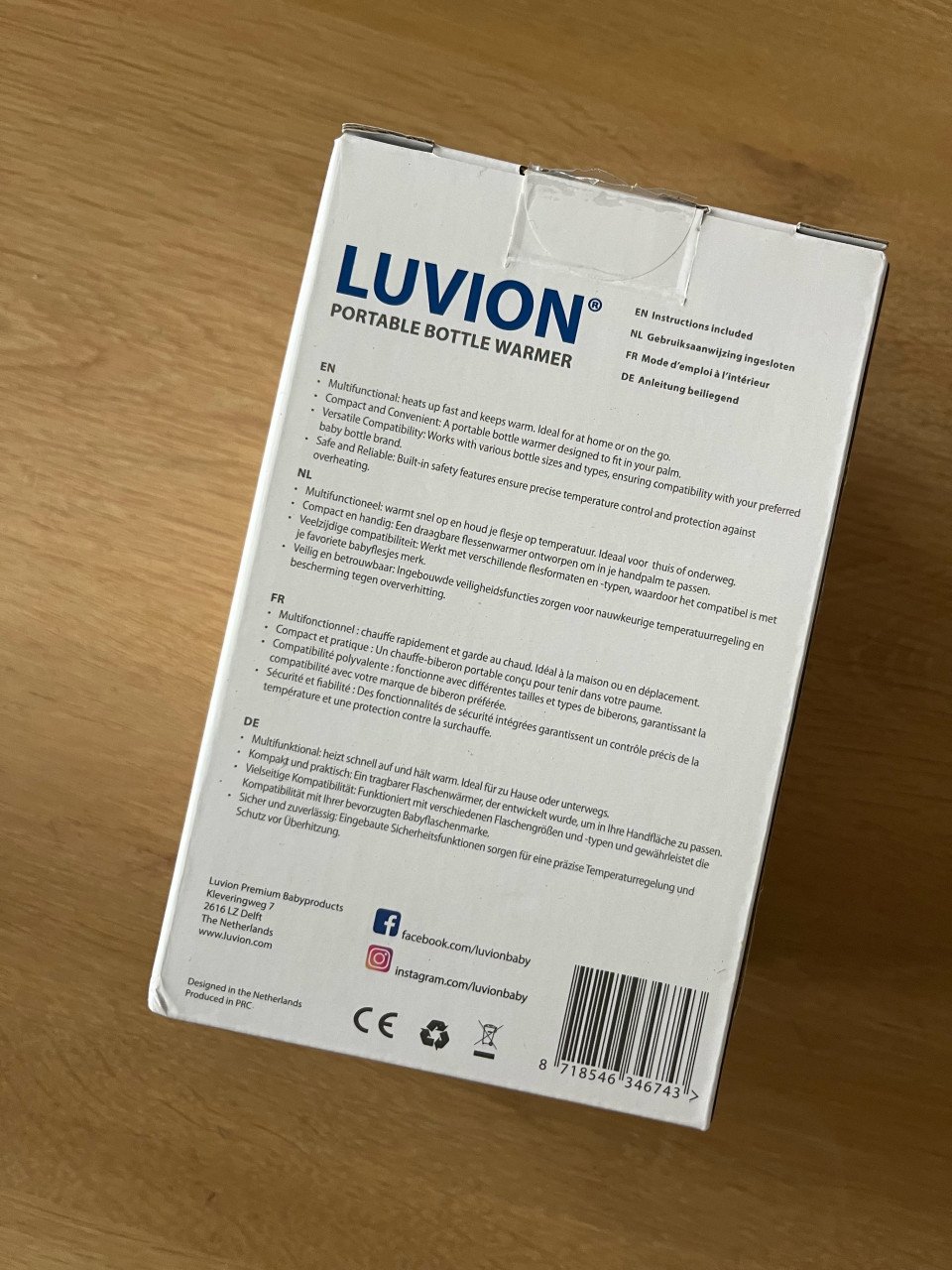 Luvion Ultra Flessenwarmer nieuw!