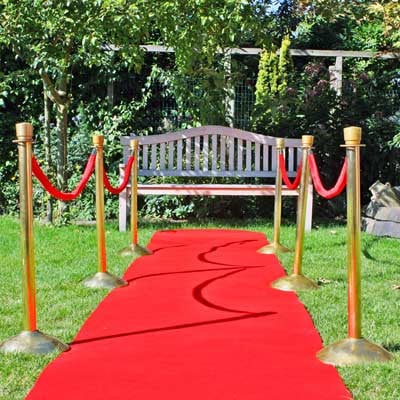 Rode loper voor feest