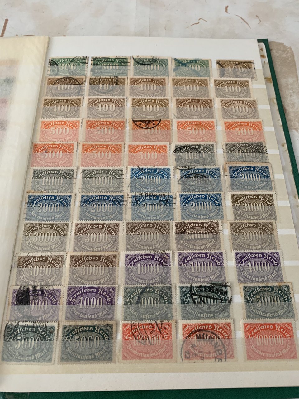 Album postzegels duitse reich