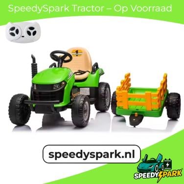 Elektrische kindertractor 12V - Met aanhanger