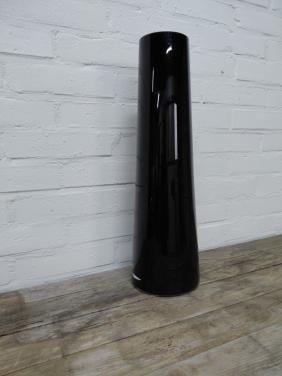 Bloemenvaas zwart glans