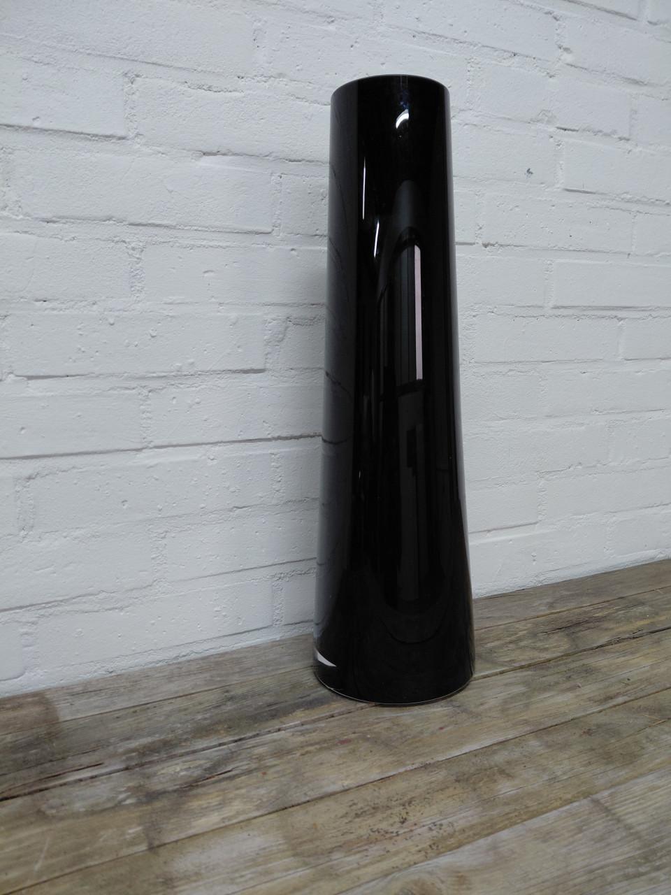 Bloemenvaas zwart glans