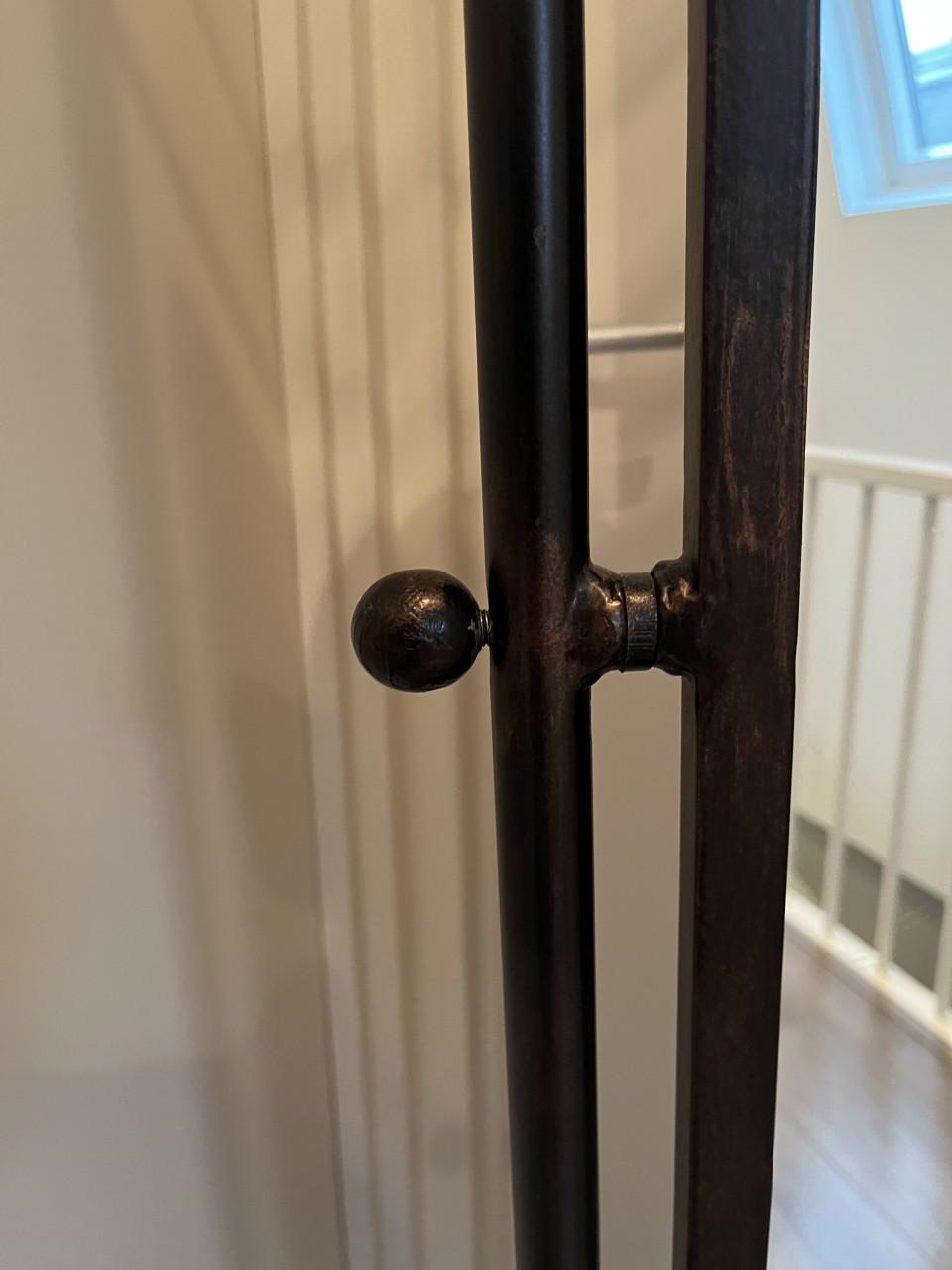 Spiegel met smeedijzeren frame