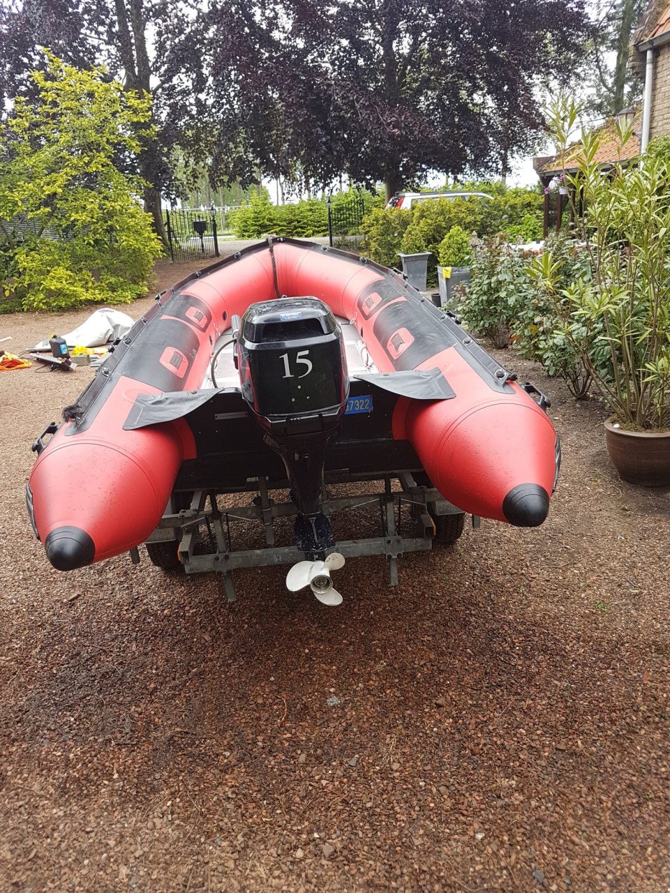Boot met trailer