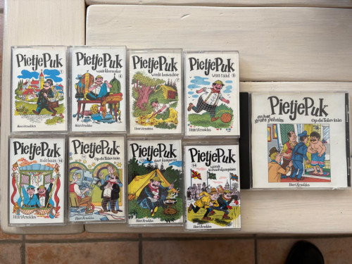 Pietje Puk cassettebandjes en CD