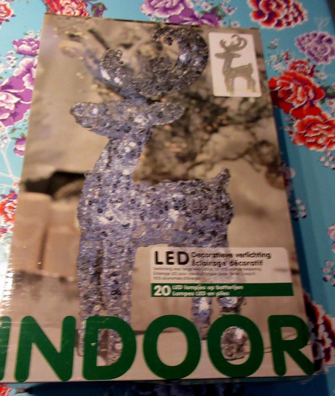 Decoratieve kerstverlichting 'hert'  5 euro