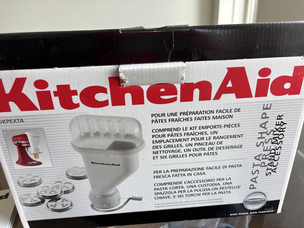 KichenAid Pasta Press (Nieuwstaat)