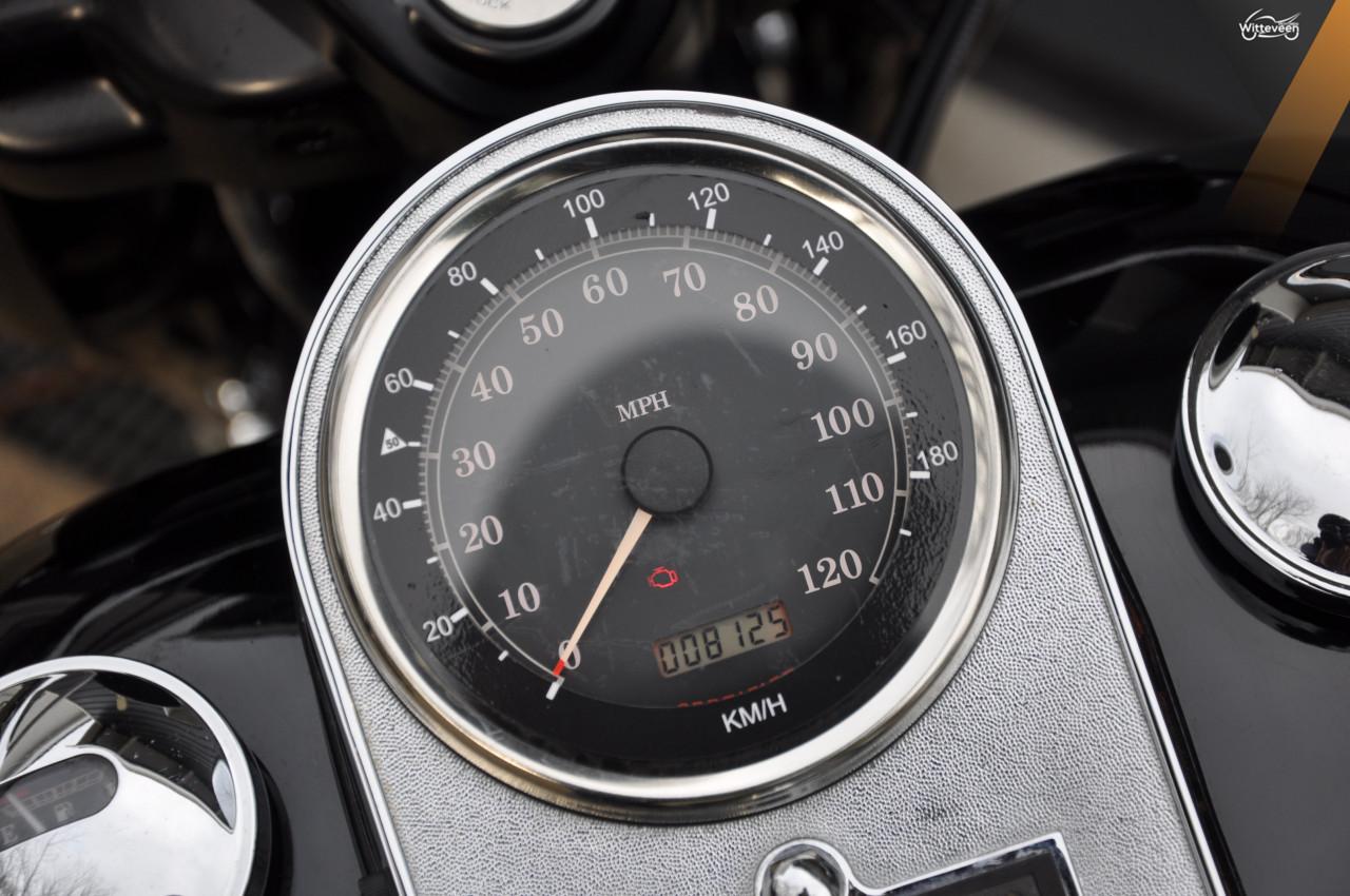 Harley Davidson Road King Stretched koffers, groot voorwiel