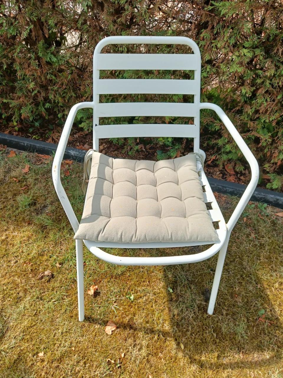 Set van 2 witte tuinstoelen