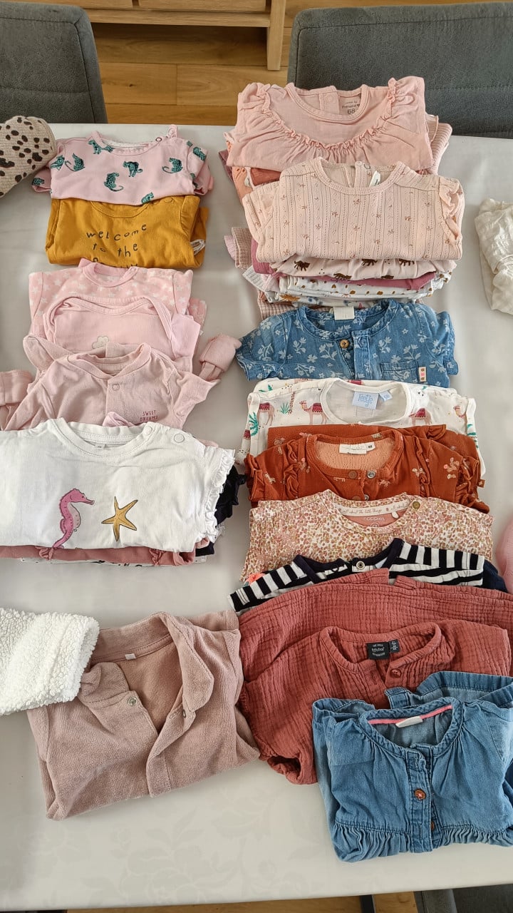 62 delig Meisjes kledingpakket maat 56-62-68