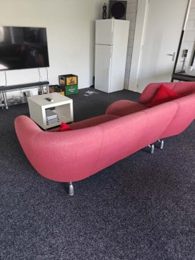 Leolux Pupilla hoekbank met chaise longue - Stoffen hoekbank