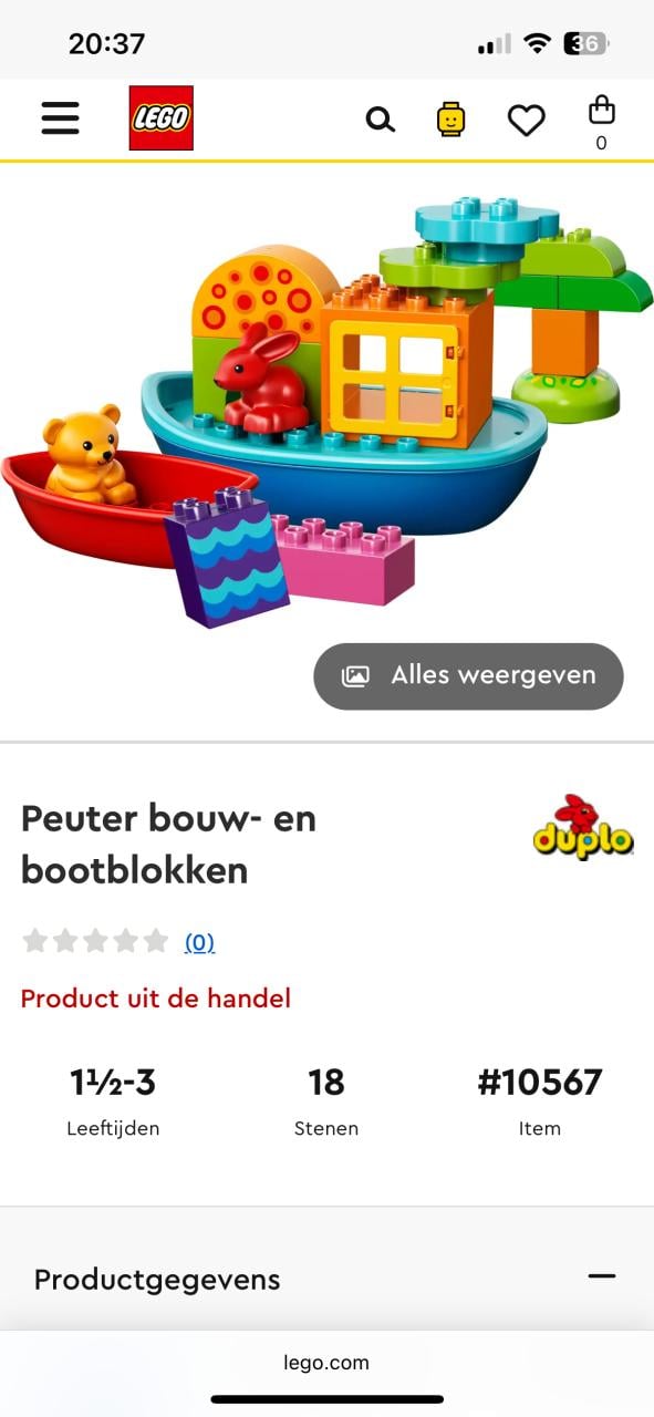 Duplo Peuter bouw- en bootblokken 10567