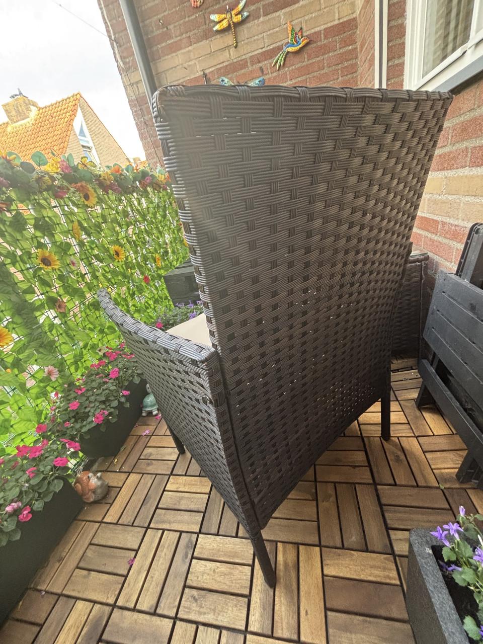 Tuinstoel + kussen