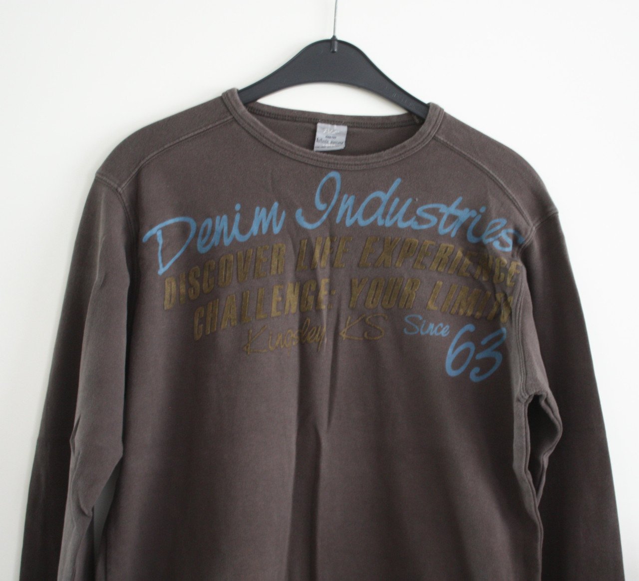 Bruin shirt met tekst maat Large