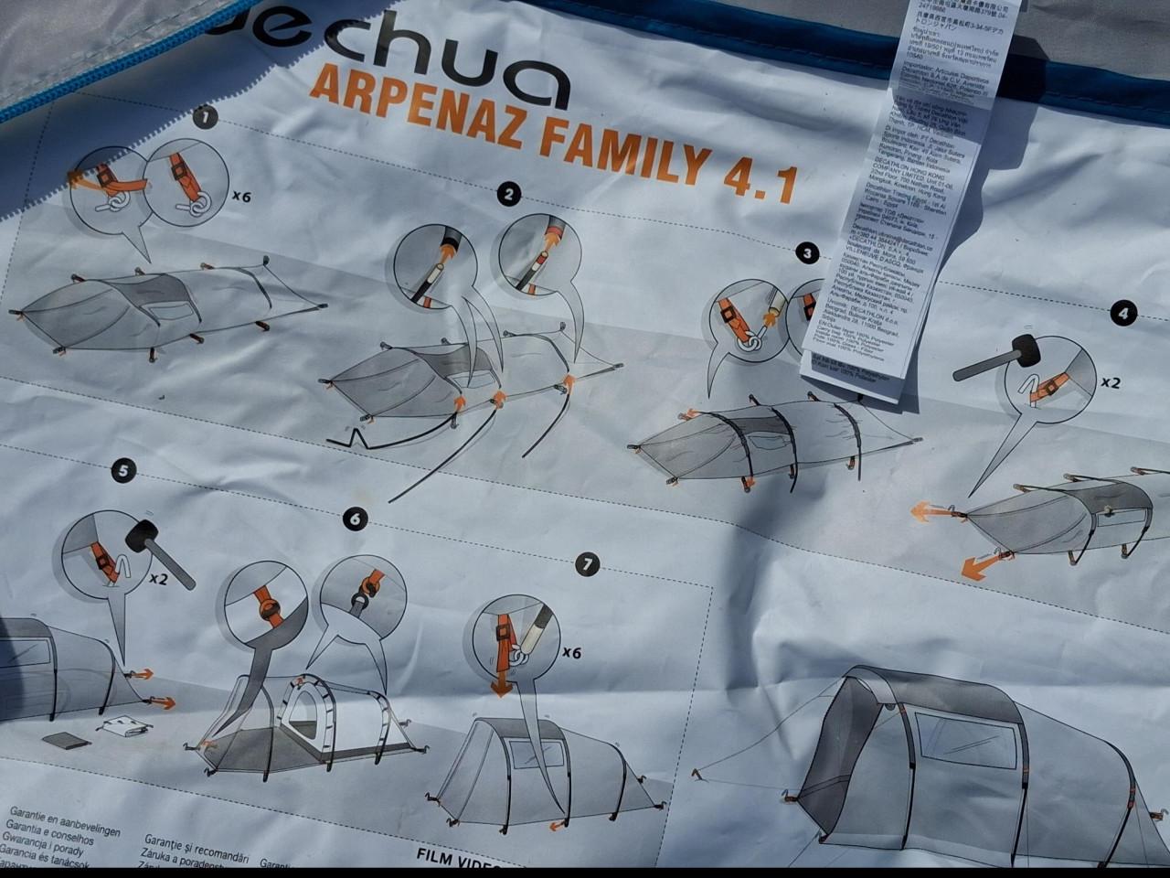 Koepeltent voor 4 personen Arpenaz 4.1