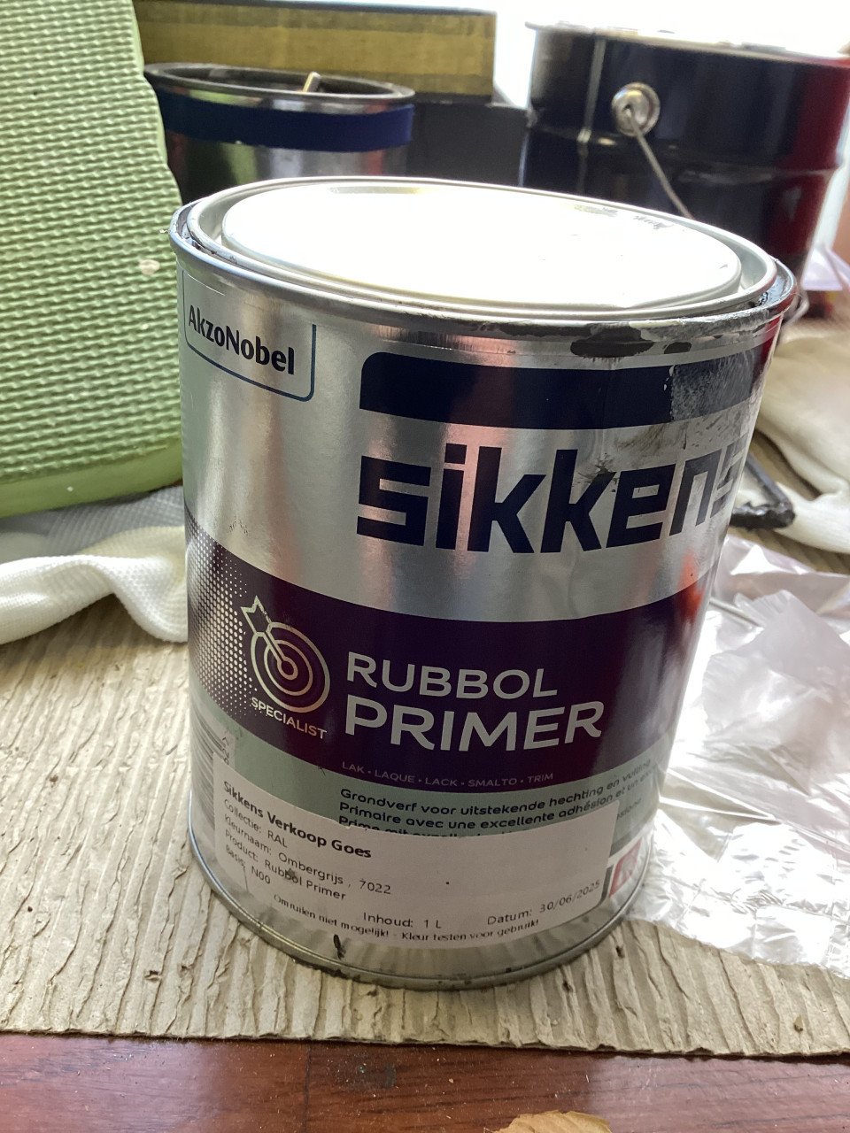 3x1L Sikkens ral 7022 mooi ombergrijs €75