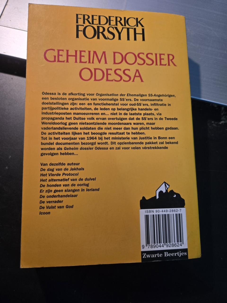 Spionagethriller "Geheim dossier Odessa" 1989