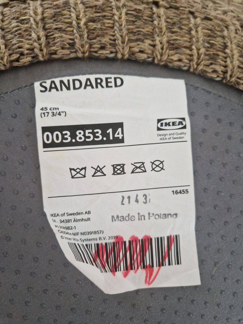 Poef van Ikea