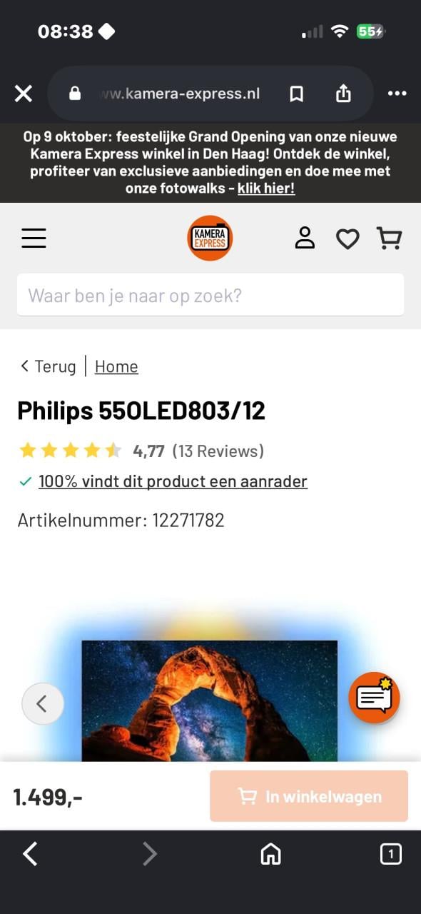 Philips 55OLED tv