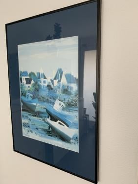 2 mooie Le Coultre schilderijen repro boot