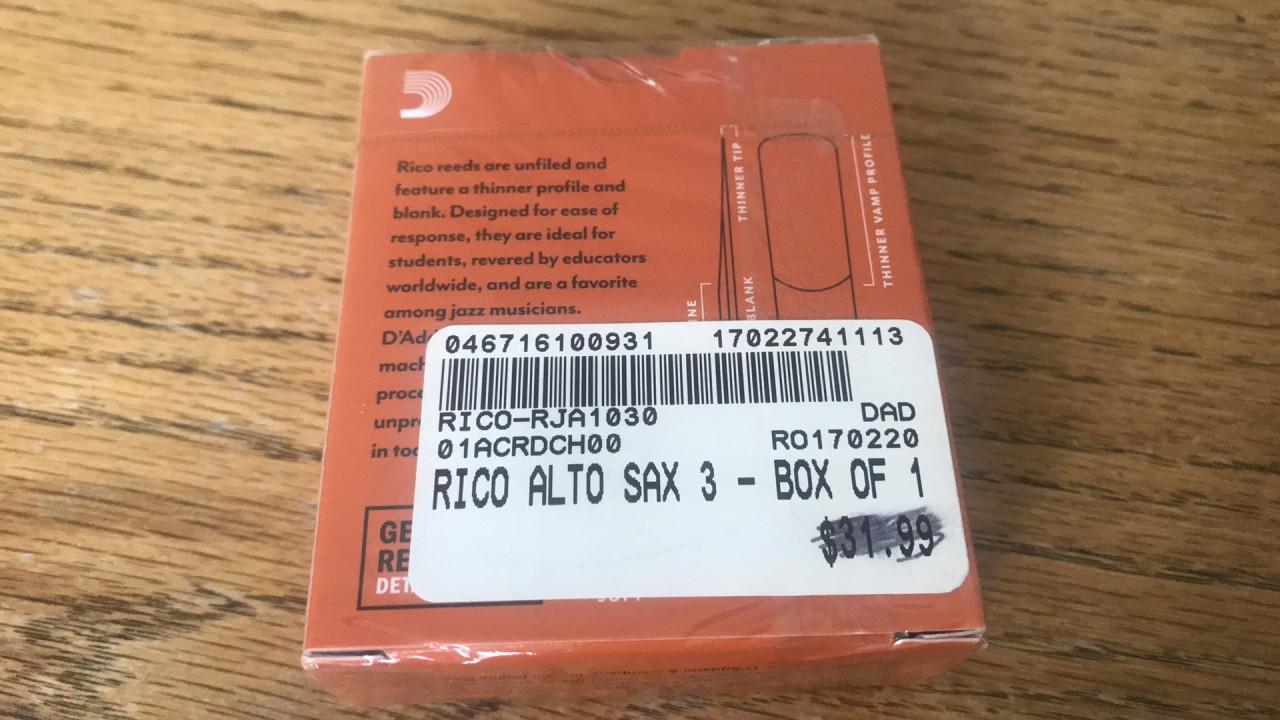 Saxofoon rieten