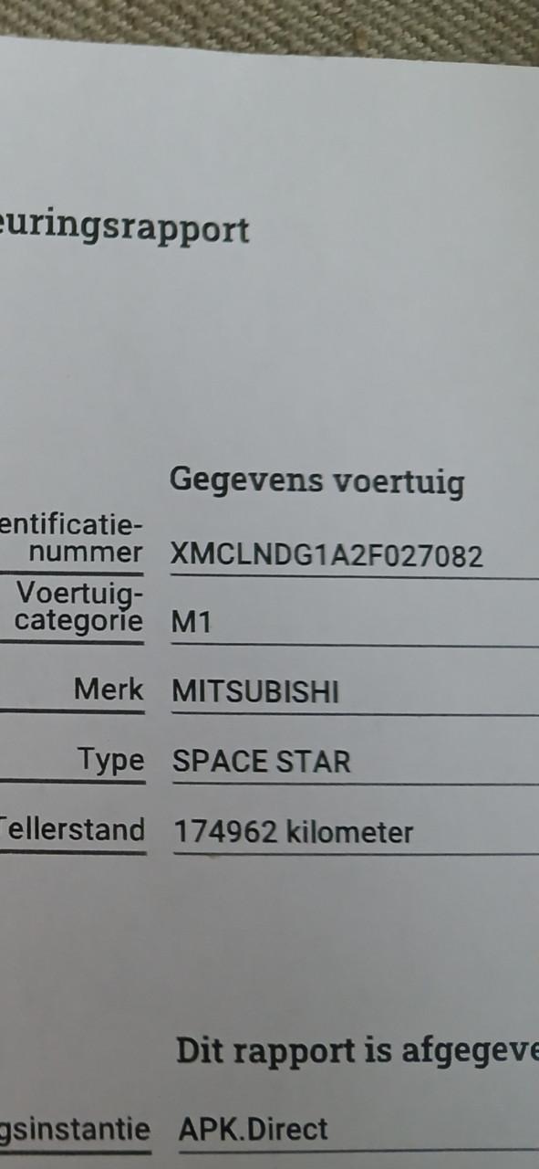 Mitsubishi Space Star Diamond 16v 177dkm  (Nedcar)