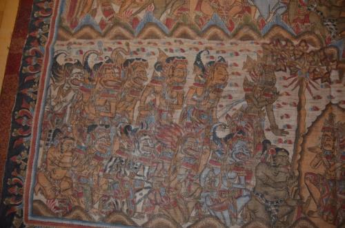 Kamasan Bali Schilderij scene Ramayana epos