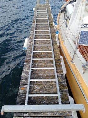 Enkele aluminium ladder 1 x 18
