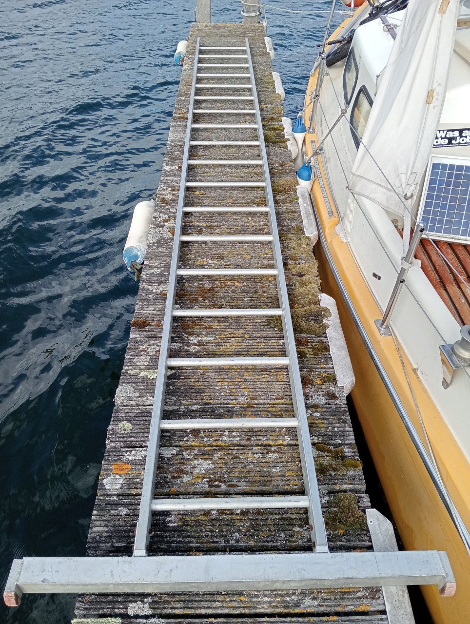 Enkele aluminium ladder 1 x 18