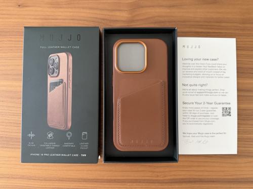 Mujjo lederen hoes iPhone 16 Pro