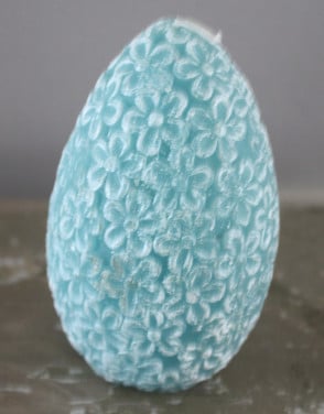Kaars met bloemen print