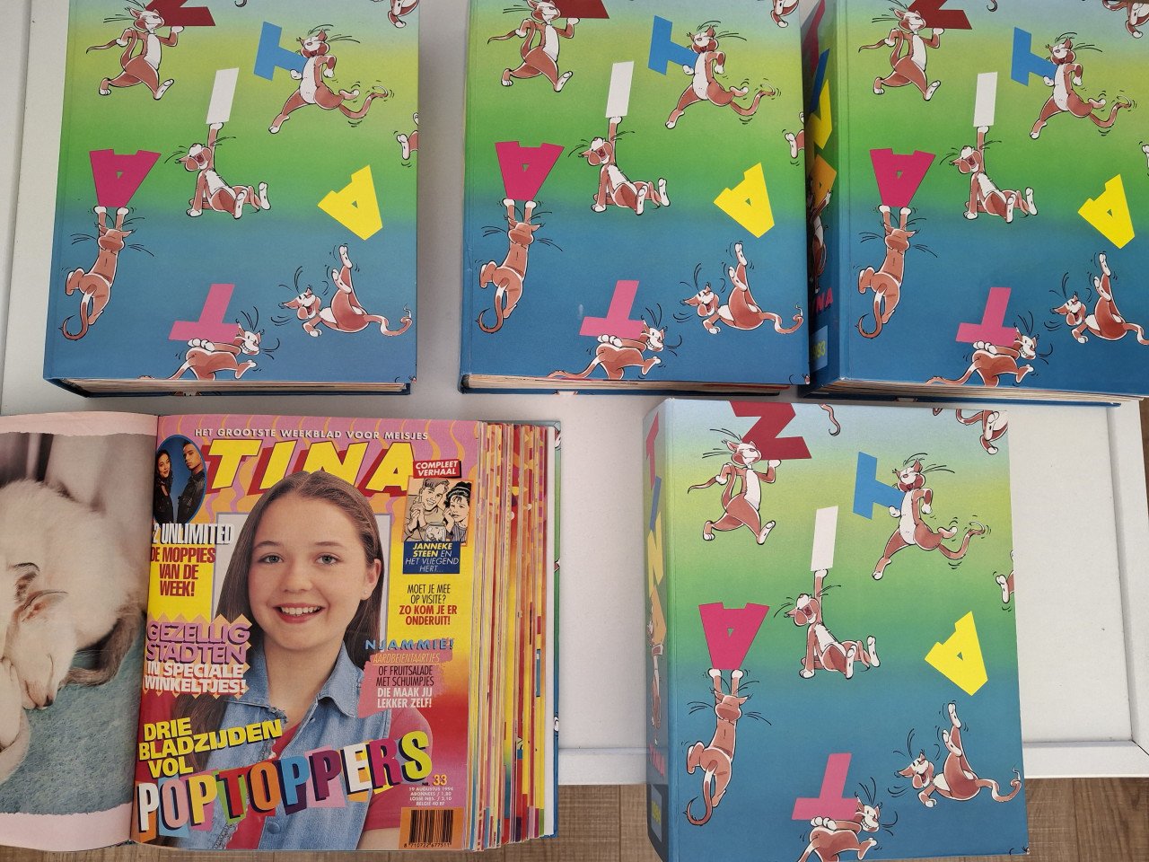5 x verzamelmap Tina 1993, 1994 en 1995