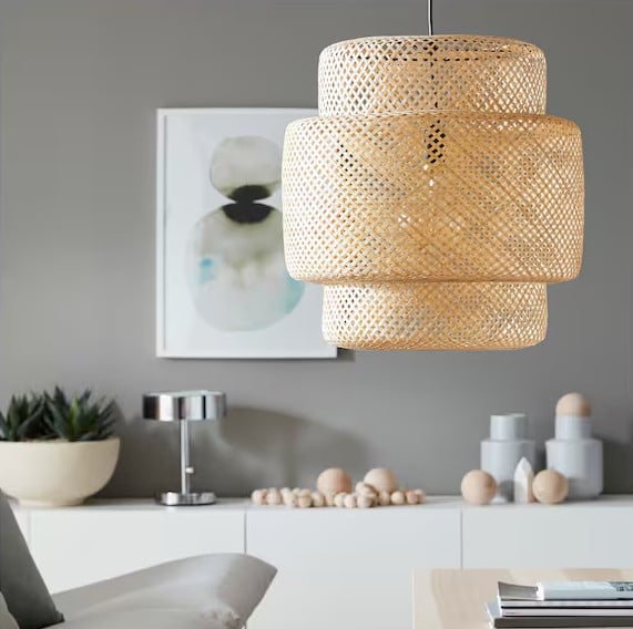 IKEA SINNERLIG hanglamp – handgemaakt bamboe