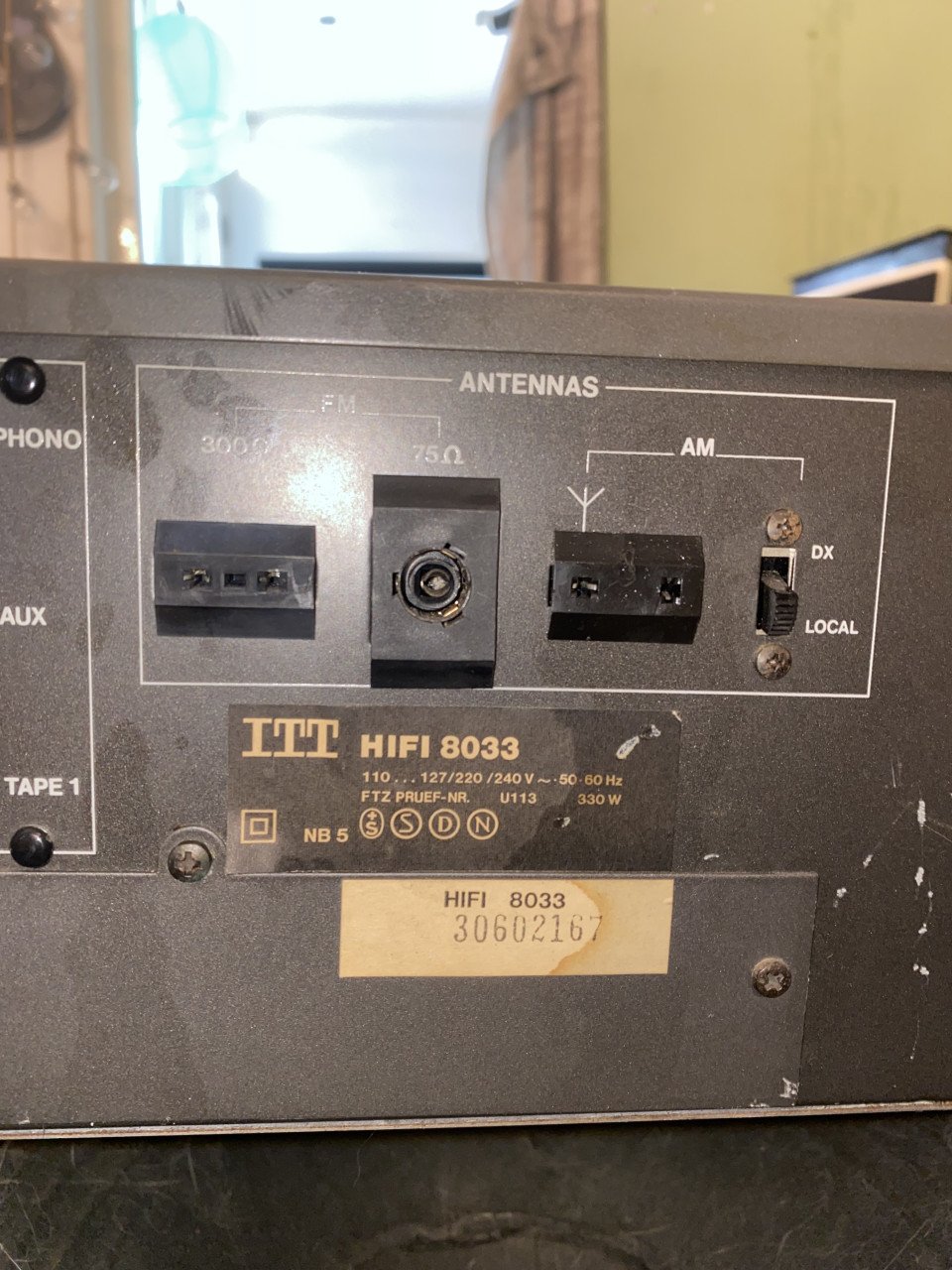 ITT HIFI 8033 amplifier