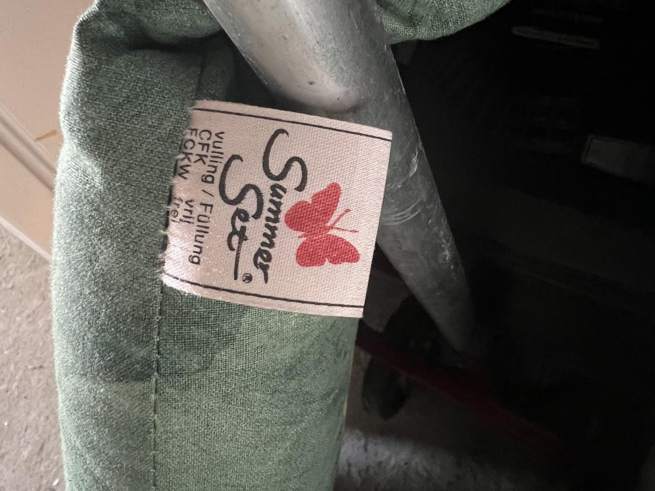 4 x Summerset dikke Tuinkussen Klapstoel kussen als nieuw