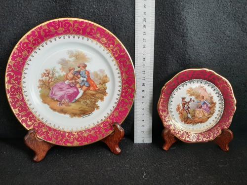 Limoges bordjes (2 stuks)