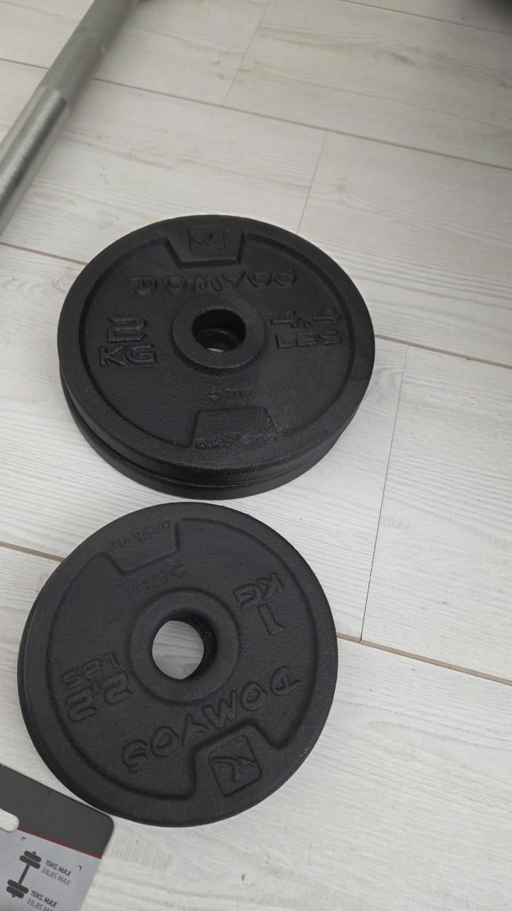 Barbell met gewichten