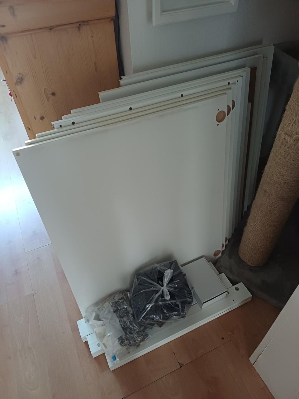 IKEA keukenkastjes 3 stuks (60 cm) met dik werkblad en plint