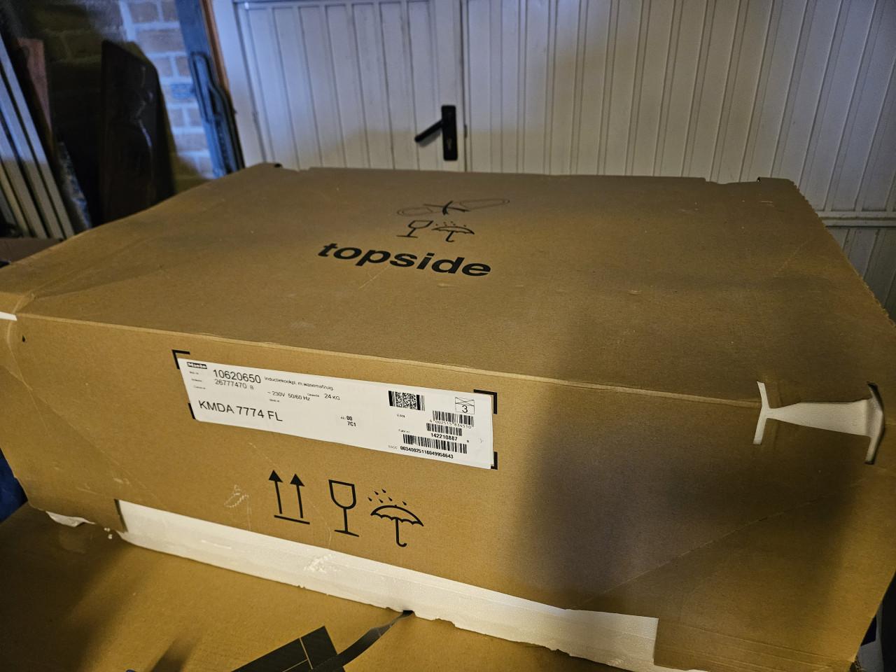 MIELE inductiekookplaat met afzuiging NIEUW 80 cm KMDA 7774 FL