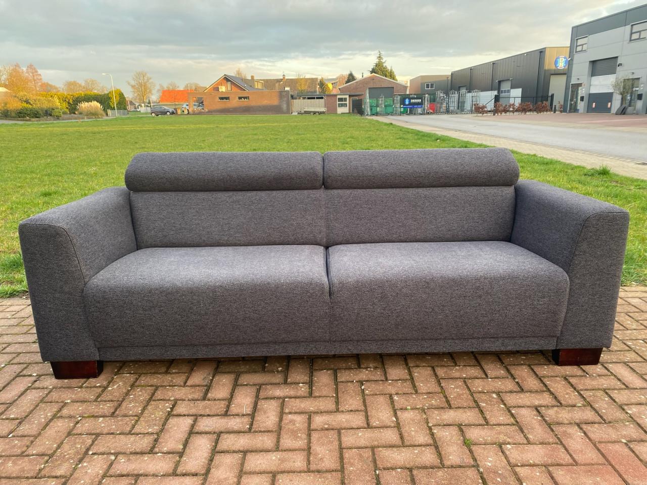 Montèl Donkergrijze Stoffen Bankstel– Gratis Levering NL