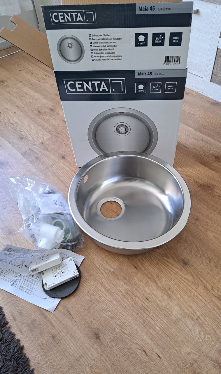 Spoelbak keuken opbouw nieuw